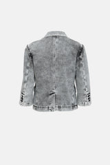 Comme des Garçons BLACK Washed Denim Blazer
