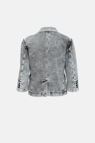 Comme des Garçons BLACK Washed Denim Blazer