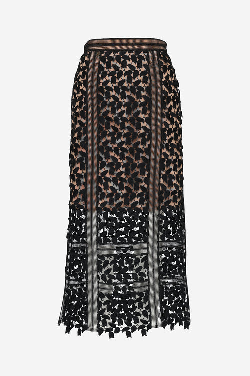 Self-Portrait Lace Arabella Layered Skirt