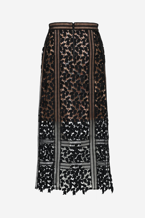 Self-Portrait Lace Arabella Layered Skirt