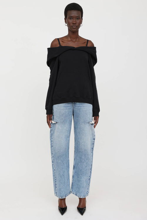 2025 Off Shoulder Hoodie