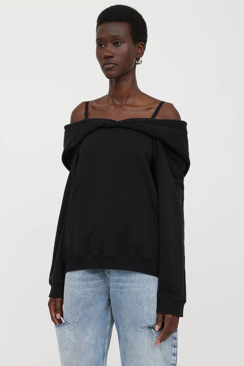 2025 Off Shoulder Hoodie
