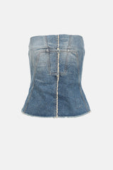 Rick Owens DRKSHDW Denim Bustier Top
