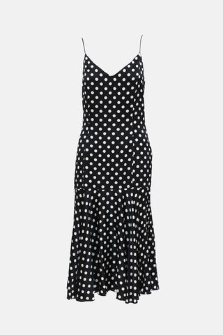 Caroline Constas Polka Dot Slip Dress