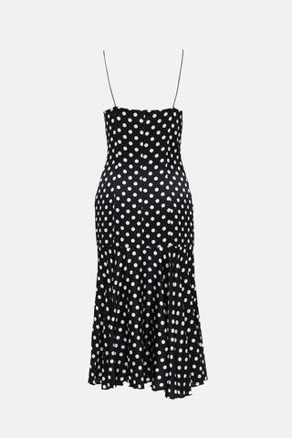 Caroline Constas Polka Dot Slip Dress