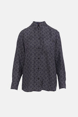 Louis Vuitton Silk Monogram Button Up Shirt