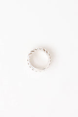 Hermès Sterling Silver Boucle Sellier Inflexible Ring
