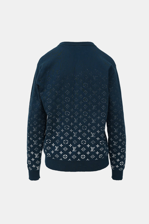 Louis Vuitton MENS Monogram Knit Degrade Sweater