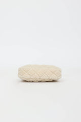 Chanel Shearling Barrel Chain Clutch