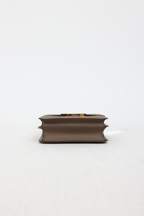 Hermès 2019 Etoupe Epsom Constance 24 Bag
