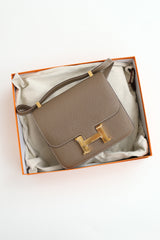Hermès 2019 Etoupe Epsom Constance 24 Bag