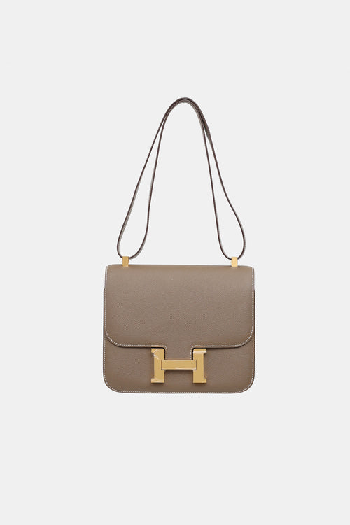 Hermès 2019 Etoupe Epsom Constance 24 Bag