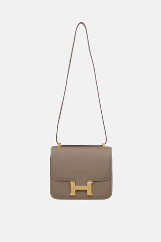 Hermès 2019 Etoupe Epsom Constance 24 Bag