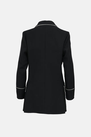 Gucci Silk Trim Blazer