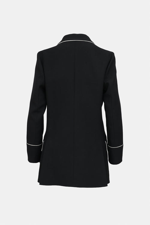Gucci Silk Trim Blazer