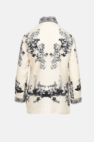 Etro Silk Printed Button Up Shirt