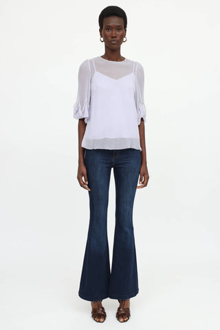 See By Chloé Sheer Ruffle Blouse