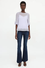 See By Chloé Sheer Ruffle Blouse