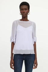 See By Chloé Sheer Ruffle Blouse