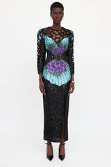 Sho Max Sequin Cut Out Dress