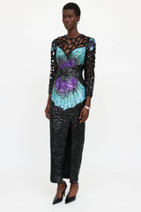 Sho Max Sequin Cut Out Dress