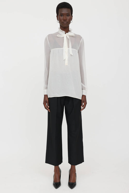 Sheer Longsleeve Top
