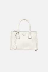 Prada Small Stitched Double Zip Galleria  Bag