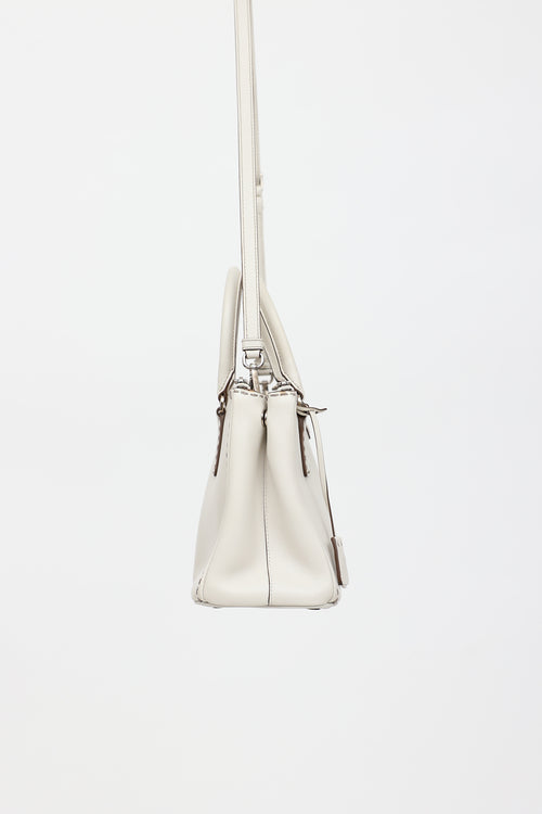 Prada Small Stitched Double Zip Galleria  Bag