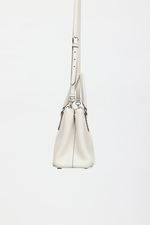 Prada Small Stitched Double Zip Galleria  Bag