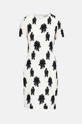 Balenciaga 2015 Textured Floral Dress