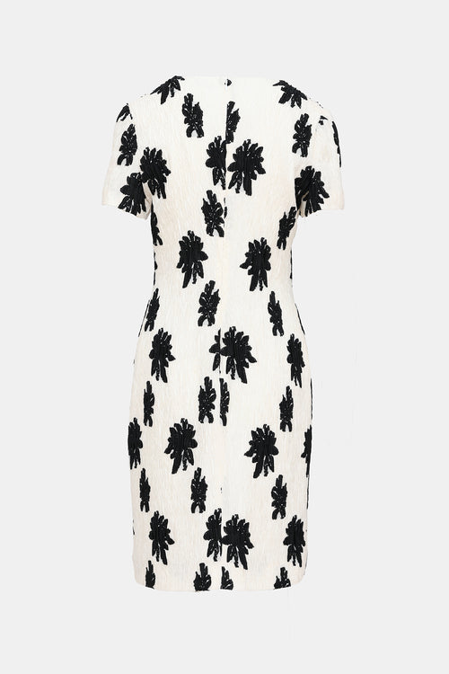 Balenciaga 2016 Textured Floral Dress