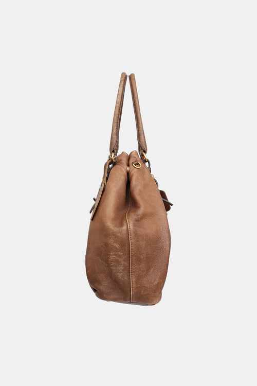 Prada Cervo Gathered Bag
