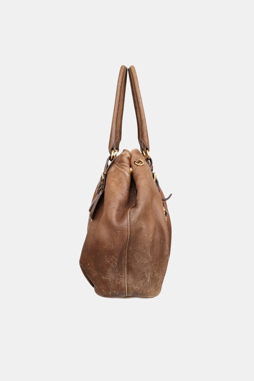 Prada Cervo Gathered Bag