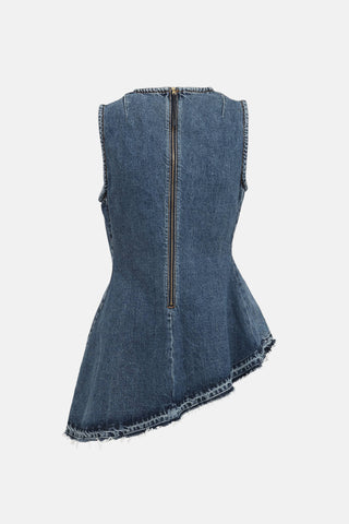 Marni Asymmetrical Denim Top