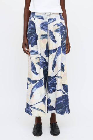 Dries Van Noten Floral Print Sweatpants