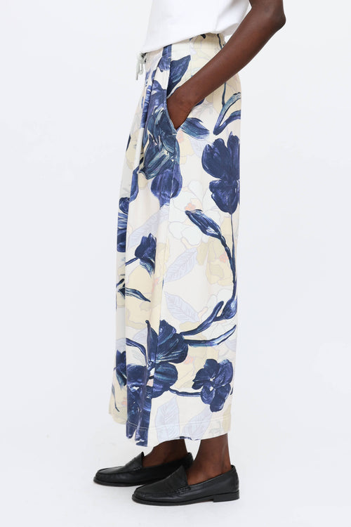 Dries Van Noten Floral Print Sweatpants