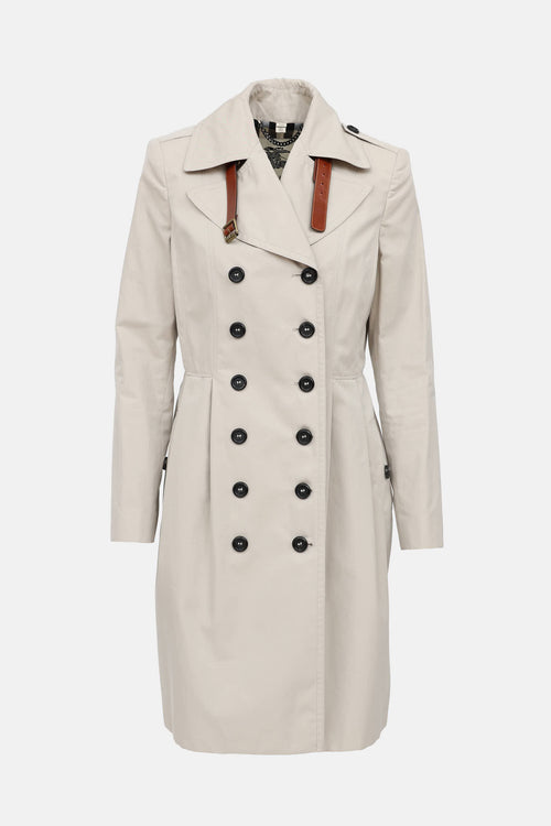 Burberry Duble Breasted Trench Coat
