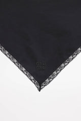 Miu Miu Lace Trim Scarf