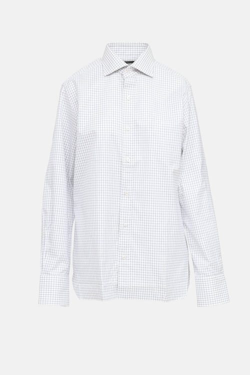 Tom Ford Check Button Up Shirt