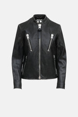 Coach Distressed Leather Jacket