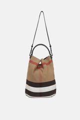 Burberry Medium Mega Check Ashby Bucket Bag