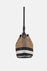 Burberry Medium Mega Check Ashby Bucket Bag