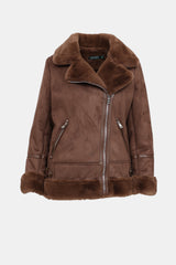 Ralph Lauren Faux Shearling Moto Jacket