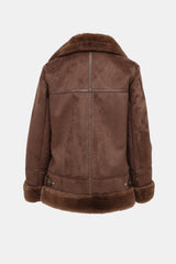 Ralph Lauren Faux Shearling Moto Jacket