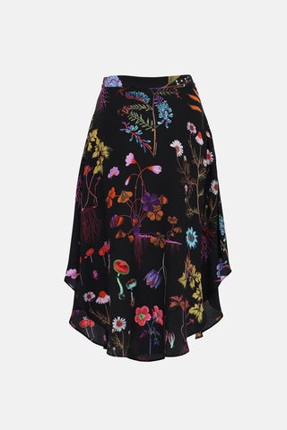 Botanical Print Skirt