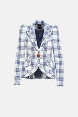 Smythe Plaid Duchess Blazer