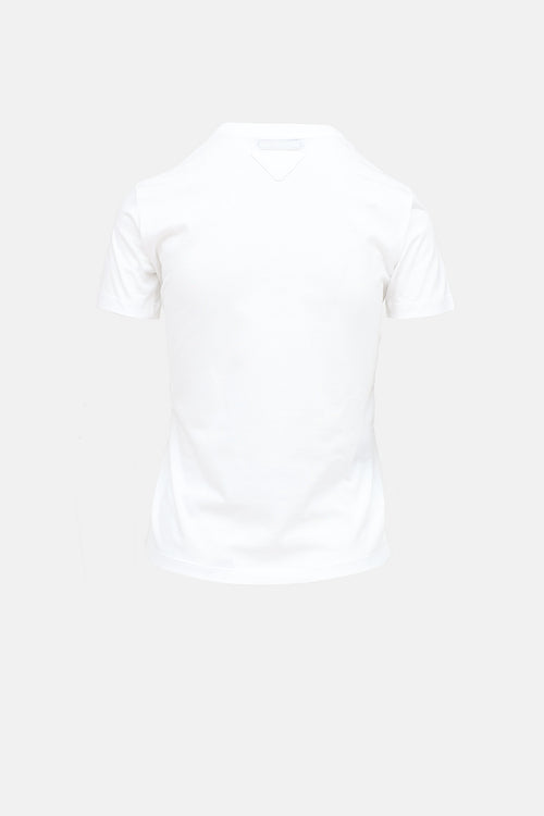 Prada Triangle Logo Patch T-Shirt