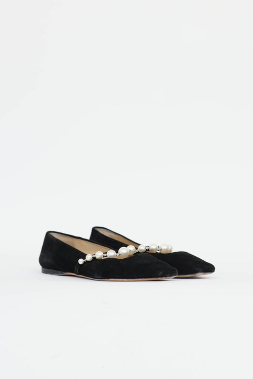 Jimmy Choo Faux Pearl Mary Jane Flat