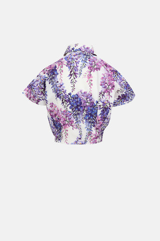 Dolce & Gabbana Floral Tie Shirt