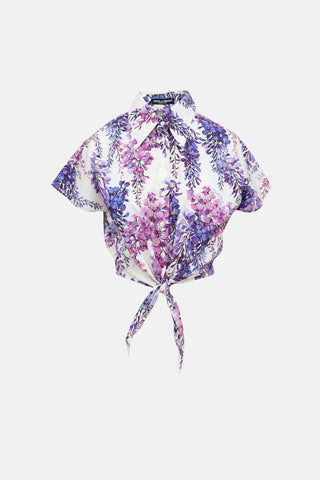 Dolce & Gabbana Floral Tie Shirt
